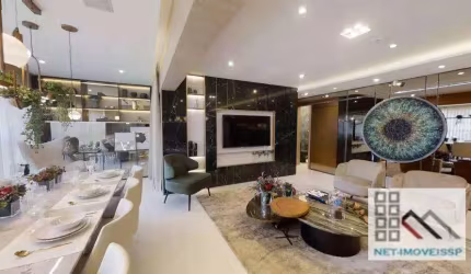 Apartamento 3 Dormitórios (136m²), 3 Suites, Varanda gourmet, 2 Vagas. Próximo da estação Eucaliptos do metrô
