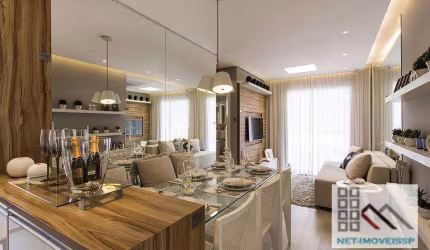 APARTAMENTO 2 DORMITÓRIOS (51,40m²), 1 VAGA, TERRAÇO. PRÓXIMO A ESTAÇÃO DO METRÔ VILA MATILDE
