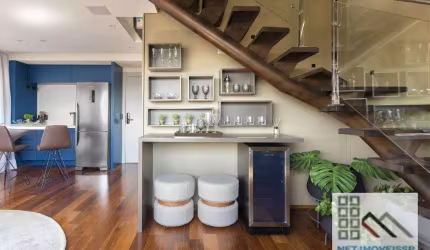 COBERTURA DUPLEX 1 DORM. (89M²), 1 SUÍTE, TERRAÇO, MOBILIADO, 2 VAGAS. UM NOVO MARCO PARA O LUXO RESIDENCIAL NO BRASIL