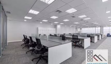 CONJUNTO COMERCIAL (562m²), 4 BANHEIROS, 15 VAGAS. TOTALMENTE MOBILIADO. AO LADO DO SHOPPING VILA OLÍMPIA