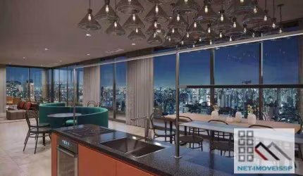 STUDIO 1 DORMITÓRIO (24,80m²), 1 BANHERO, MOBILIADO, SACADA. APENAS A 200 METROS DA ESTAÇÃO PARAISO