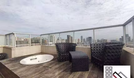 COBERTURA DUPLEX ALTO PADRÃO 2 DORMITÓRIOS (140m²), 1 SUÍTE, MOBILIADO, 3 VAGAS. PRÓXIMO DO PARQUE DA ÁGUA BRANCA