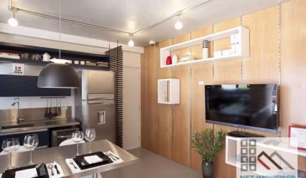 Studio 1 Dormitório (38,75m²), 1 Vaga, Terraço. A 2 quadras da avenida Paulista