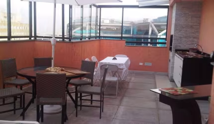 COBERTURA 3 DORMITÓRIOS (169m²), 1 SUÍTE, TERRAÇO COM JACUZZI, 3 VAGAS. 500 METROS DO METRO CONCEIÇÃO