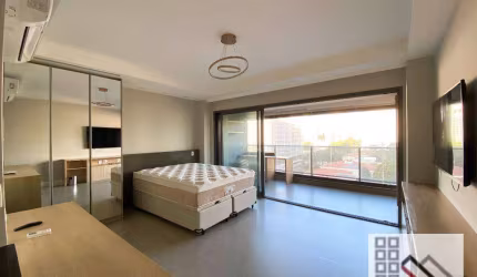 STUDIO1 DORMITÓRIO (41m²), 1 VAGA, VARANDA, DECORADO E MOBILIADO. PRÓXIMO DA ESTAÇÃO CAMPO BELO