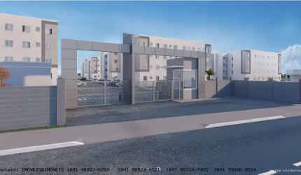 Apartamento para Venda em Parnamirim, Liberdade, 2 dormitórios, 1 banheiro, 1 vaga