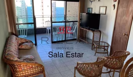APARTAMENTO NO GUARUJA -  VISTA PARA O MAR -  100M DA PRAIA - ANDAR ALTO - 107 M2