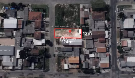 Terreno à venda, Novo Mundo, projeto de sobrados aprovado, CURITIBA - PR