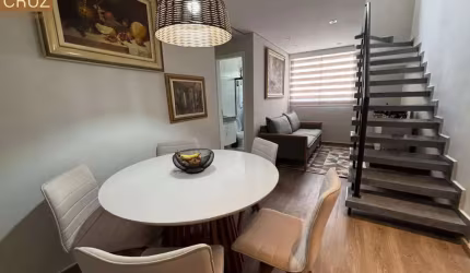 Apartamento duplex, reformado, completo de armários, com área gourmet, pronto para morar. Bairro: Jardim Elite