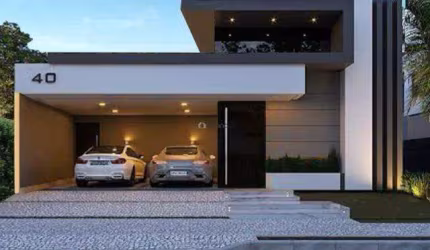 Casa Damha III com 3 suítes e piscina com cascata.