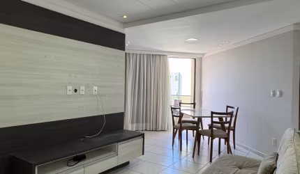 ALUGO - Apto Semi mobiliado | 01 Quadra da Orla | 102m² | 02 Dormitórios | 02 Varandas | Cabo Branco