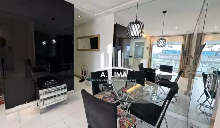 Apartamento 1 dormitório (suíte) mobiliado, bairro Boqueirão em Santos.