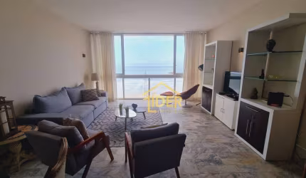 Apartamento com 4 dormitórios para alugar, 195 m² por R$ 8.000,00/mês - Praia das Pitangueiras Frente Mar - Guarujá/SP