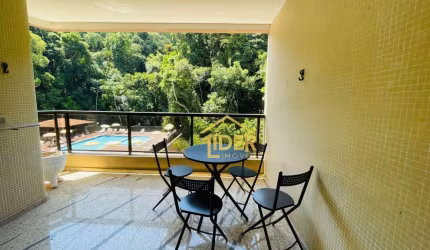 Apartamento com 3 dormitórios para alugar, 118 m² por R$ 4.500,00/mês - Pitangueiras - Guarujá/SP