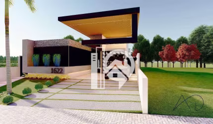 Casa com 3 dormitórios -177m2 Térrea - Condomínio Santa Mônica - Caçapava/SP