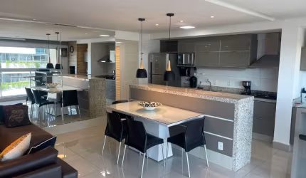 Apartamento para locaçao ou venda St Marista com 3 suites  varanda com churrasqueira a carvao, vista para o Parque Areiao e a 50 m do parque mais verde da cidade