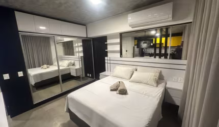 FLAT NOVO RIQUISSIMO, INSTAGRAMAVEL, PREDIO MAIS MODERNO E TECNOLOGICO COM PISCINA NO ROOFTOP