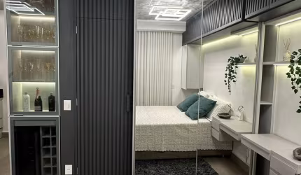 O MAIS LINDO FLAT MOBILIADO A VENDA EM GOIANIA NO PREDIO MAIS MODERNO E TECNOLOGICO, COM PISCINA DE BORDA INFINITA NO ROOFTOP, POSSIBILIDADE DE RENDA FAIXA DE 6 MIL MES