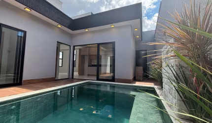 BELISSIMA CASA NOVA COM PROJ LUMINOTECNICO, PISCINA EM CONDOMINIO FECHADO PREÇO DE OPORTUNIDADE