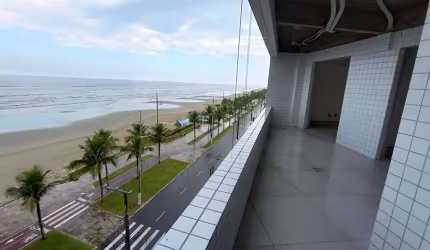 Apartamento 2 dormitórios sendo 1 suíte em prédio de frente para o mar no bairro do Solemar