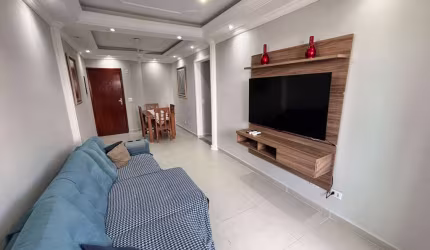 Apartamento à venda em Praia Grande-SP, bairro Tupi: 2 quartos, 1 suíte, sala, 2 banheiros, 1 vaga, 87,51m². Imperdível!