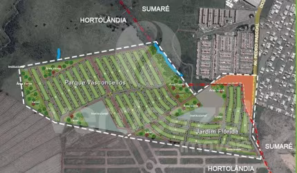 Terreno à venda no Parque Vasconcellos, Hortolândia  por R$ 135.000