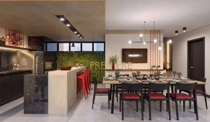 Apartamento moderno com 2 quartos em Santa Felicidade