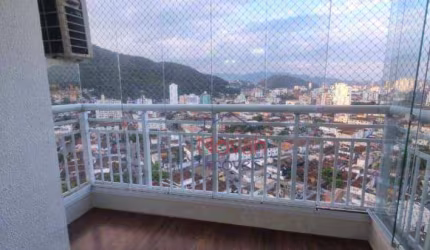 Apartamento com 3 dormitórios à venda, 84 m² por R$ 710.000,00 - Marapé - Santos/SP