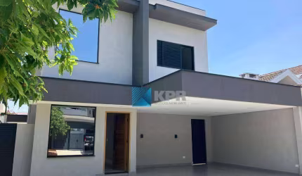 Casa à venda, recém construída, arquitetura moderna, espaços integrados, área gourmet e piscina, no Condomínio Altos da Serra VI!