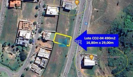Terreno à venda, 490 m²- Condomínio Residencial Alphaville - São José dos Campos/SP