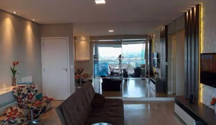 Apartamento para Locação, 75 m², mobiliado, andar alto, vista livre, sol da manhã, em Condomínio Clube no Jardim das Indústrias, SJCampos/SP!