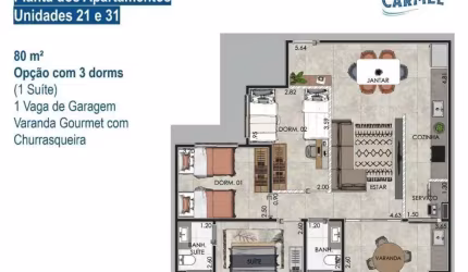 Apartamento com 3 quartos à venda na Rua Regente Feijó, 54, Vila Bocaina, Mauá, 80 m2 por R$ 550.000