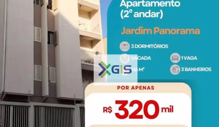 Apartamento - 3 Dormitórios - Jardim Panorama - R$ 320.000