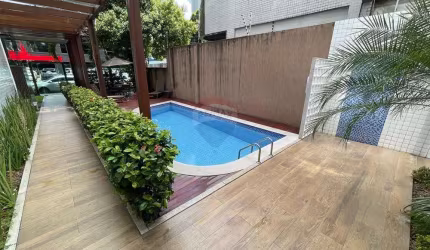 Vendo apartamento mobiliado, 35 m², 01 quarto, 01 vaga, piscina, na Tamarineira
