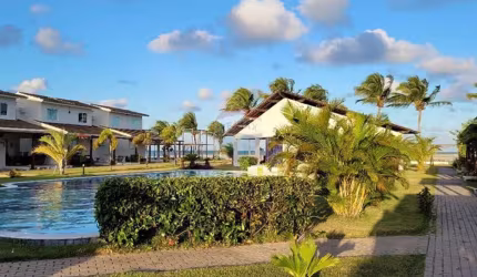 Vendo Duplex a Beira Mar na Praia do Sossego na Ilha de Itamaracá com 84m², 3 quartos, Lazer Completo