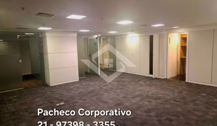 Praia de Botafogo  Excelente Sala  126m2  com ar central   e 3 vagas