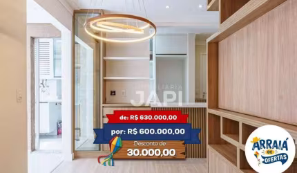 Apartamento com 2 dormitórios à venda, 74 m² por R$ 600.000,00 - Medeiros - Jundiaí/SP