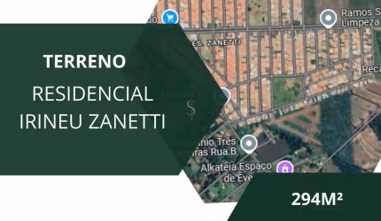 Terreno à venda - Residencial Irineu Zanetti, Franca/SP