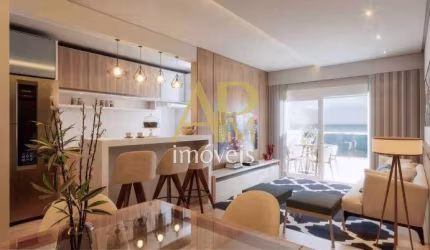 Apartamento à venda, 02 dorm. c/ suíte e terraço em Barreiros, São José