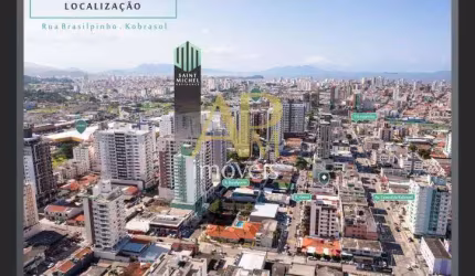 Apartamento à venda c/ Terraço 2 dormitórios, sendo 1 suítes no Kobrasol
