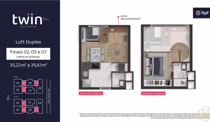 Twin Urban Habitat - Apartamento à venda no bairro Portão - Curitiba/PR