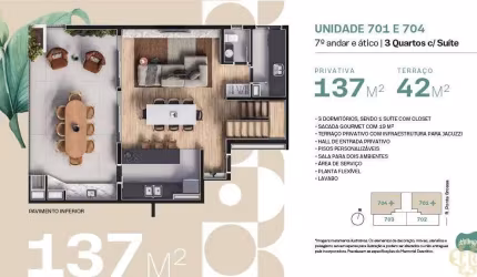 Cravo Casa Nativa - Apartamento à venda no bairro Portão - Curitiba/PR