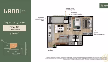 Land Urban Habitat - Apartamento à venda no bairro Boa Vista - Curitiba/PR