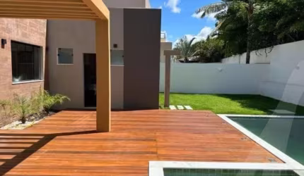 Casa para venda com 4 quartos e 4 suíte e piscina no Alphaville litoral norte 1
