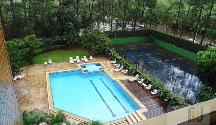 Flat com 1 dormitório à venda, 55 m² por R$ 450.000 - Edifício Le Bouganville - Alphaville-  Barueri/SP
