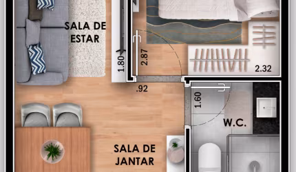 Lindo Apartamento de 01 dorm a 650m do metrô Vila  Matilde
