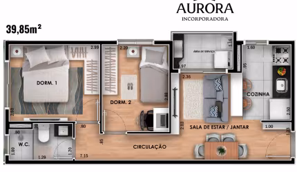 Apartamento de 2dorms a 650m do metrô Vila  Matilde