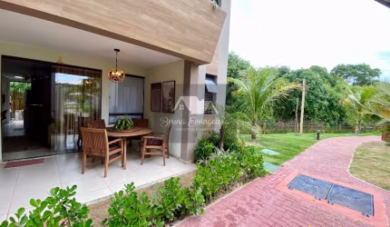 Casa com 2 suítes, lavabo, mobiliada e decorada, varanda, 1 vaga, em Itacimirim