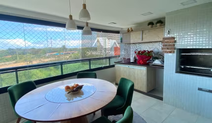 Apartamento nascente, com 3/4, suíte, varanda gourmet, mobiliado, 2 vagas, no Manhattan Soho