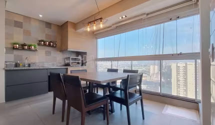 apartamento na fundação com sacada gourmet